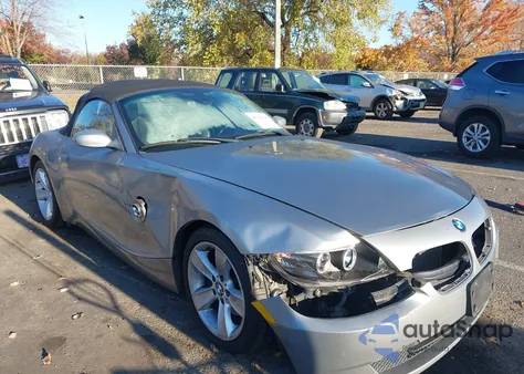 2006 BMW Z4 3.0I из США, поврежденный, VIN 4USBU33576LW66439